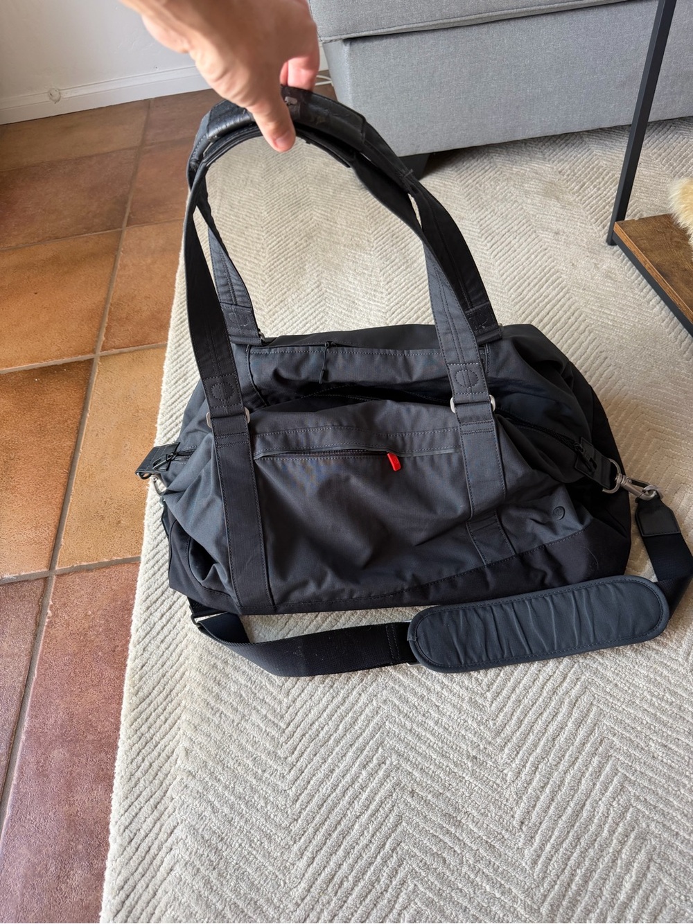 Good condition lululemon athletica Black Duffel Bag